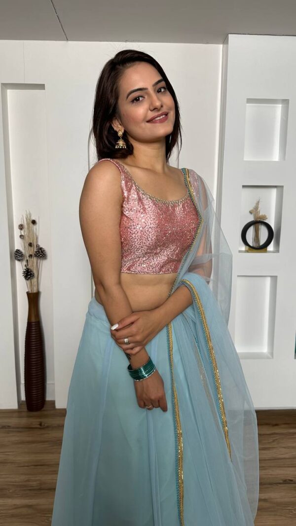 Shibori Lehenga - Image 4