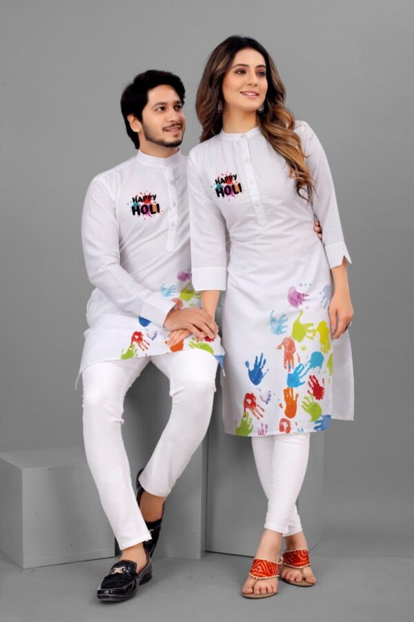 Couple Holi Kurta set